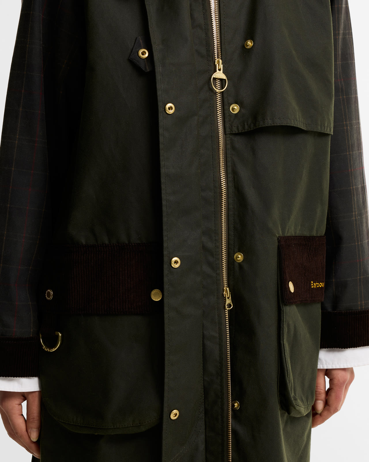 checked-kirklees-wax-jacket-fern-classic-shadow-class-femme-LWX1579OL52_4b_light Checked Kirklees Wax Jacket Fern/Classic/Shadow Class