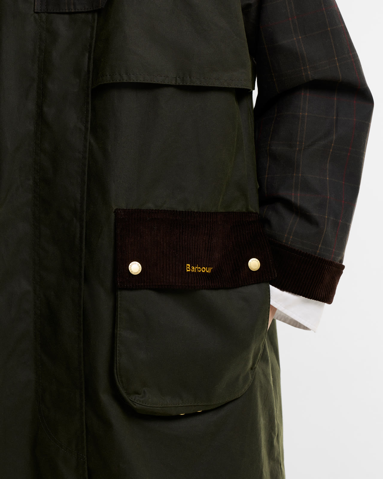 checked-kirklees-wax-jacket-fern-classic-shadow-class-femme-LWX1579OL52_4c_light Checked Kirklees Wax Jacket Fern/Classic/Shadow Class