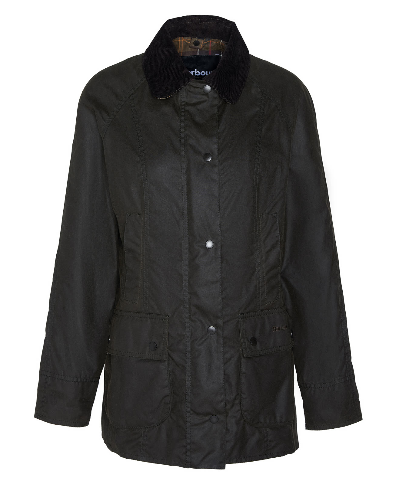 classic-beadnell-wax-jacket-olive-femme-LWX0668OL71_02flat_light Classic Beadnell Wax Jacket Olive