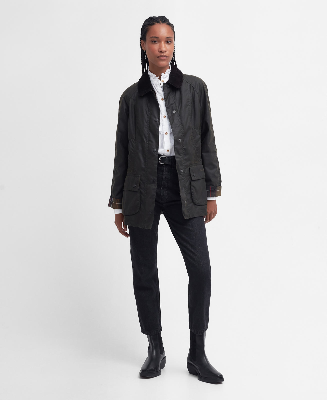 classic-beadnell-wax-jacket-olive-femme-LWX0668OL71_03getthelook_light Classic Beadnell Wax Jacket Olive