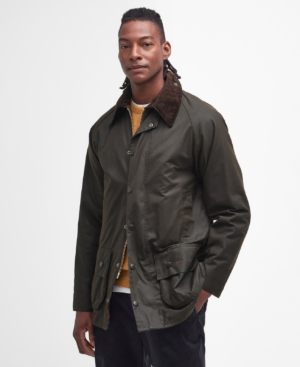 Classic Beaufort Wax Jacket Olive - classic-beaufort-wax-jacket-olive-homme-MWX0002OL71_01front_light.jpg