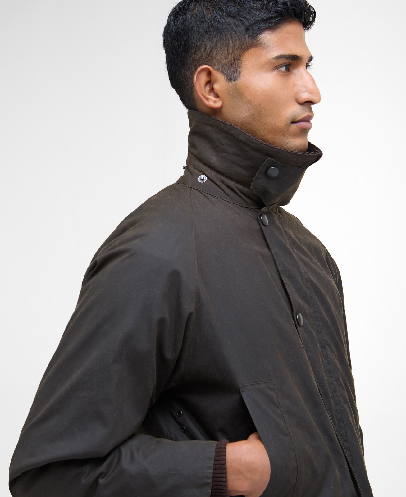 classic-bedale-wax-jacket-olive-homme-MWX0010OL71_05detailb_light Classic Bedale Wax Jacket Olive