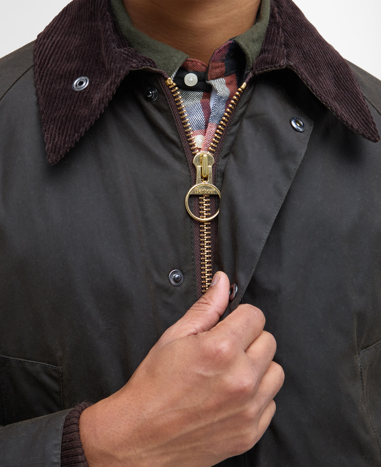 classic-bedale-wax-jacket-olive-homme-MWX0010OL71_05detailc_light Classic Bedale Wax Jacket Olive