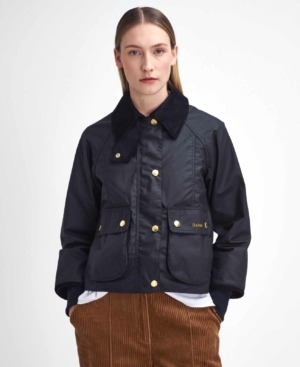 Cropped Beadnell Wax Jacket Black/Classic - cropped-beadnell-wax-jacket-sage-ancient-femme-LWX1403BK71_01front_light.jpg