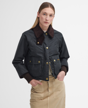 Cropped Beadnell Wax Jacket Sage/Ancient - cropped-beadnell-wax-jacket-sage-ancient-femme-LWX1403SG51_01front_light.jpg
