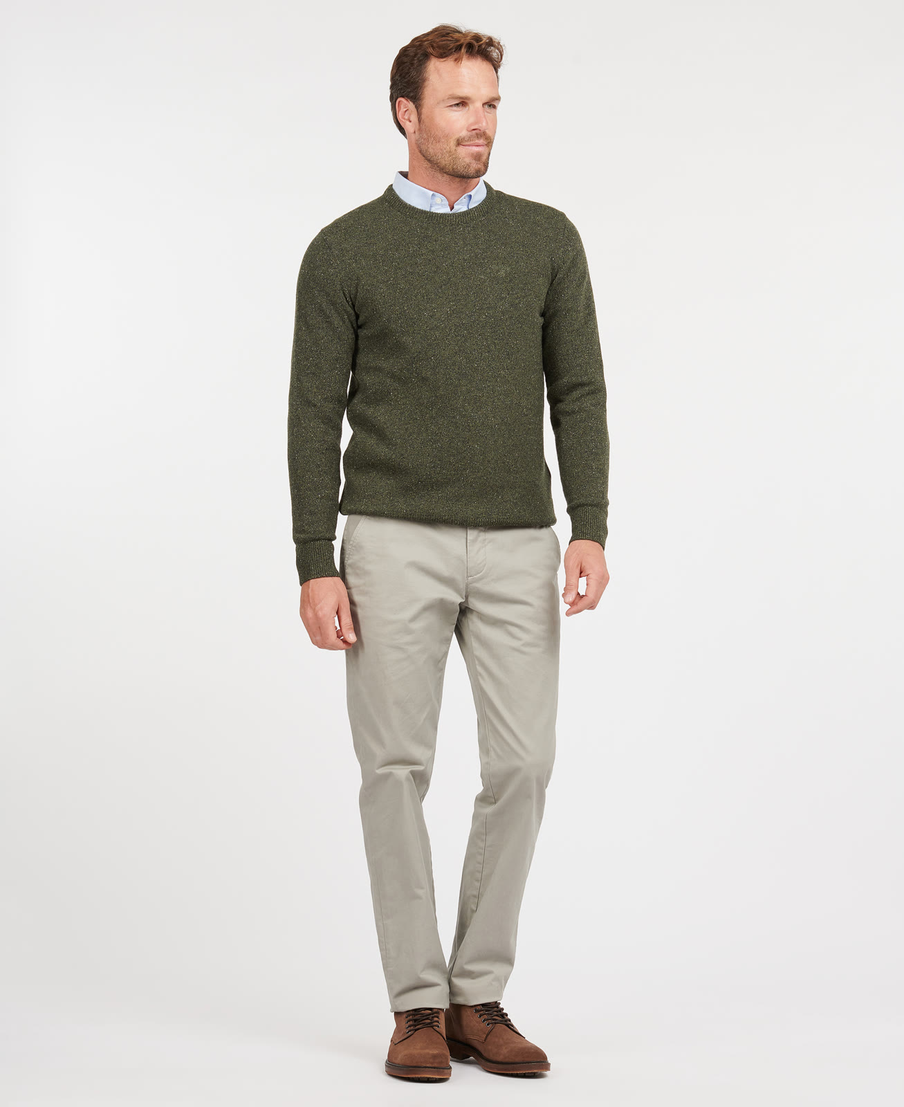 essential-tisbury-crew-neck-sweater-navy-homme-MKN0844GN79_03getthelook_model_light Essential Tisbury Crew Neck Sweater Dark Seaweed