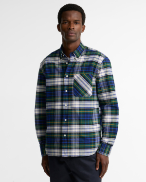 Findhorn Authentic Highland Check Oxford Seaweed