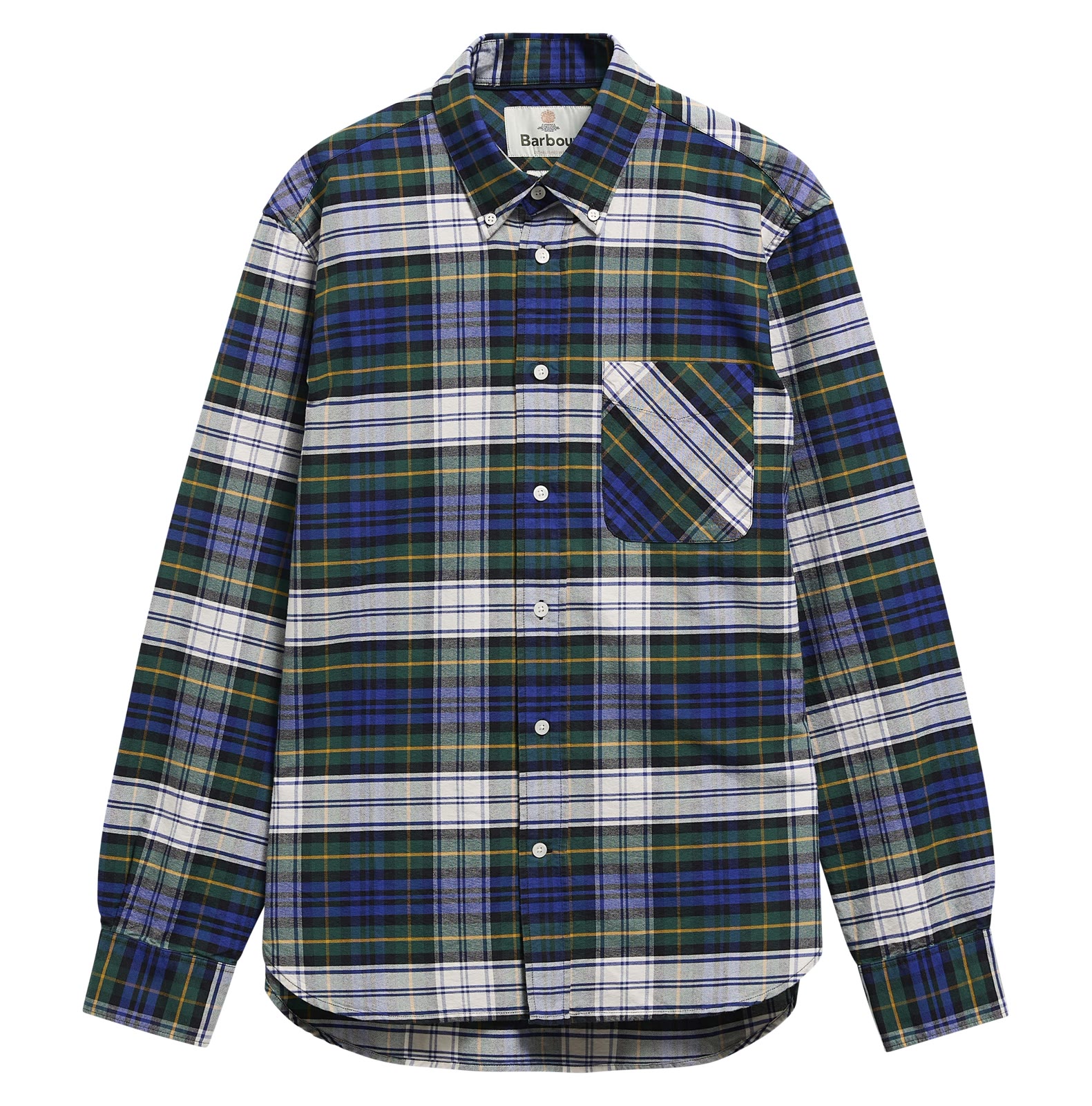 findhorn-authentic-highland-check-oxford-seaweed-homme-MSH5840GN73_3p_light Findhorn Authentic Highland Check Oxford Seaweed