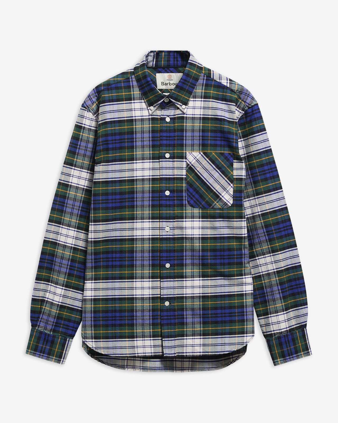 findhorn-authentic-highland-check-oxford-seaweed-homme-MSH5840GN73_5_light Findhorn Authentic Highland Check Oxford Seaweed