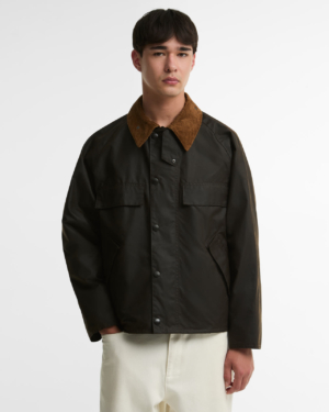 Four Pocket Transport Wax Jacket Dark Brown