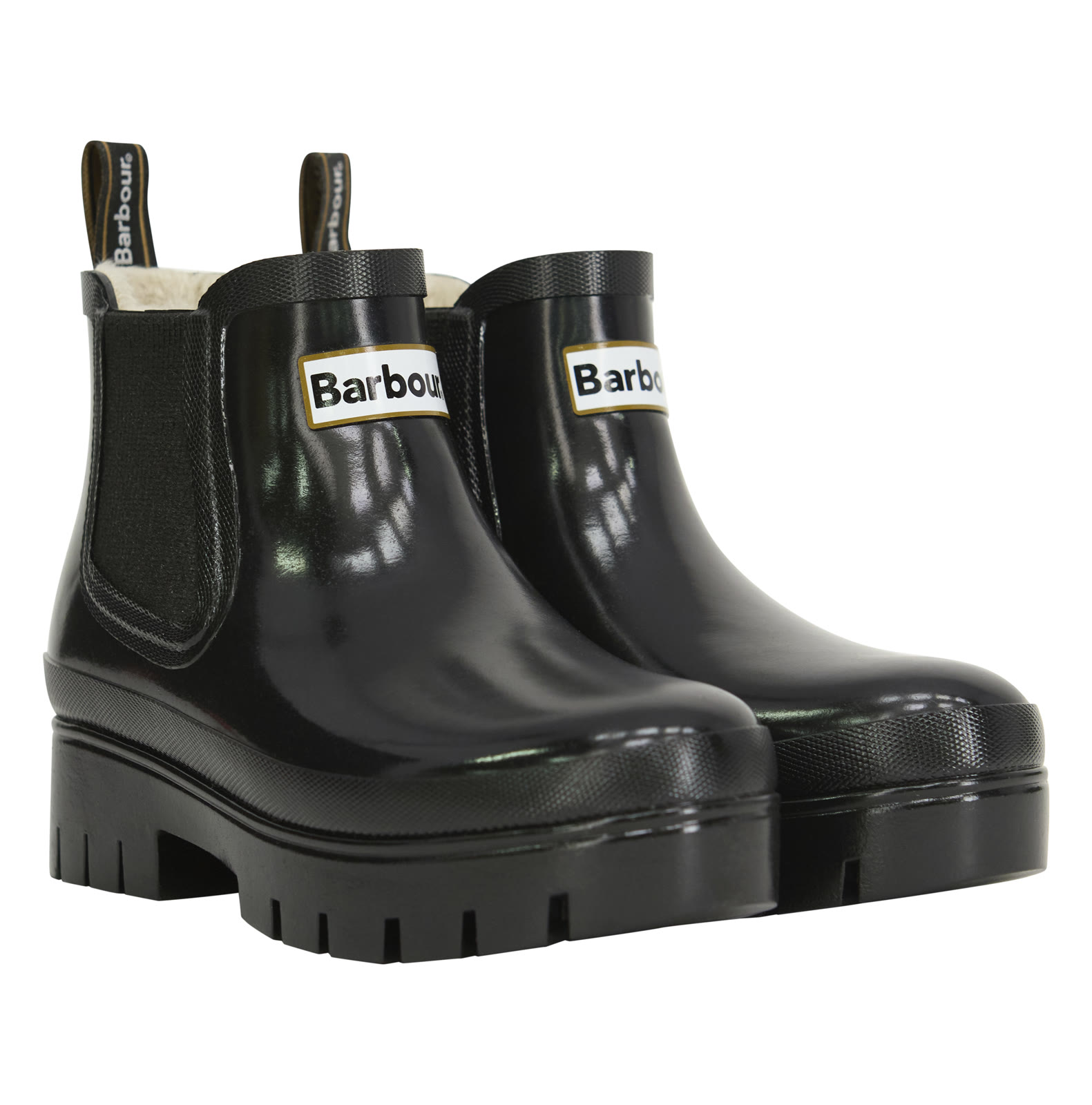 halton-faux-fur-welly-black-gloss-femme-LRF0141BK12_3p_light Halton Faux Fur Welly Black Gloss