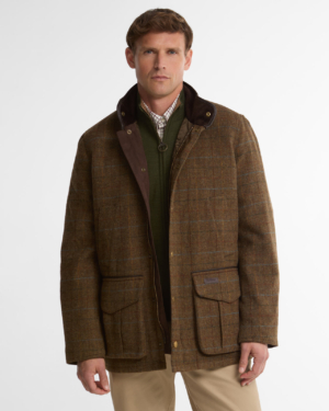 Hereford Tweed Wool Jacket Moss Green