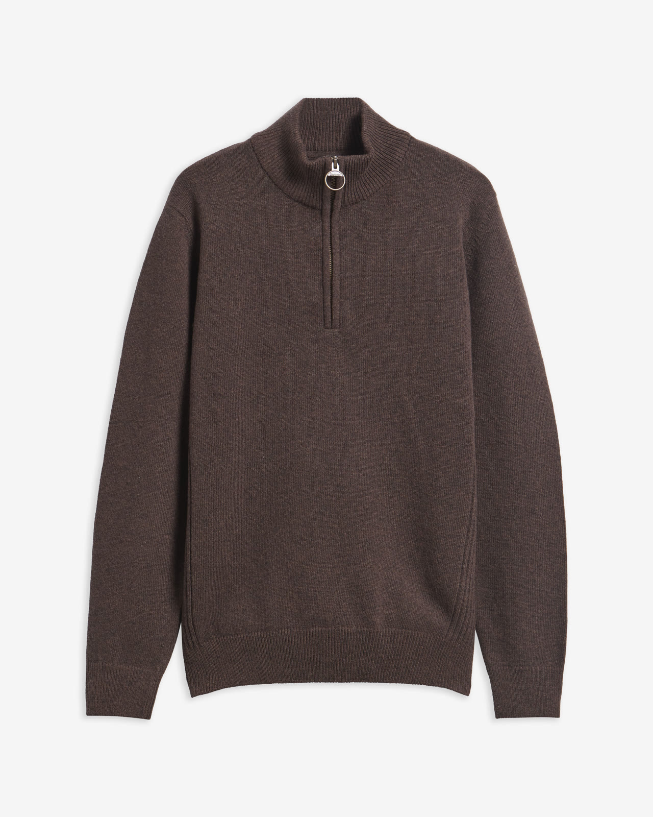 holden-half-zip-knitted-jumper-olive-marl-homme-MKN0837BR17_5_light Holden Half Zip Knitted Jumper Dark Oak