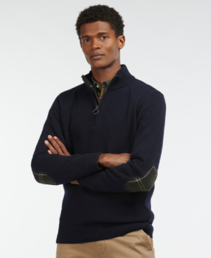 Holden Half Zip Knitted Jumper Navy