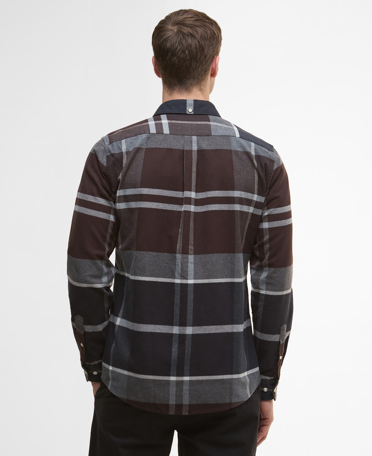 iceloch-tailored-tartan-shirt-midnight-oak-tartan-homme-MSH4994TN38_04back_light Iceloch Tailored Tartan Shirt Midnight Oak Tartan