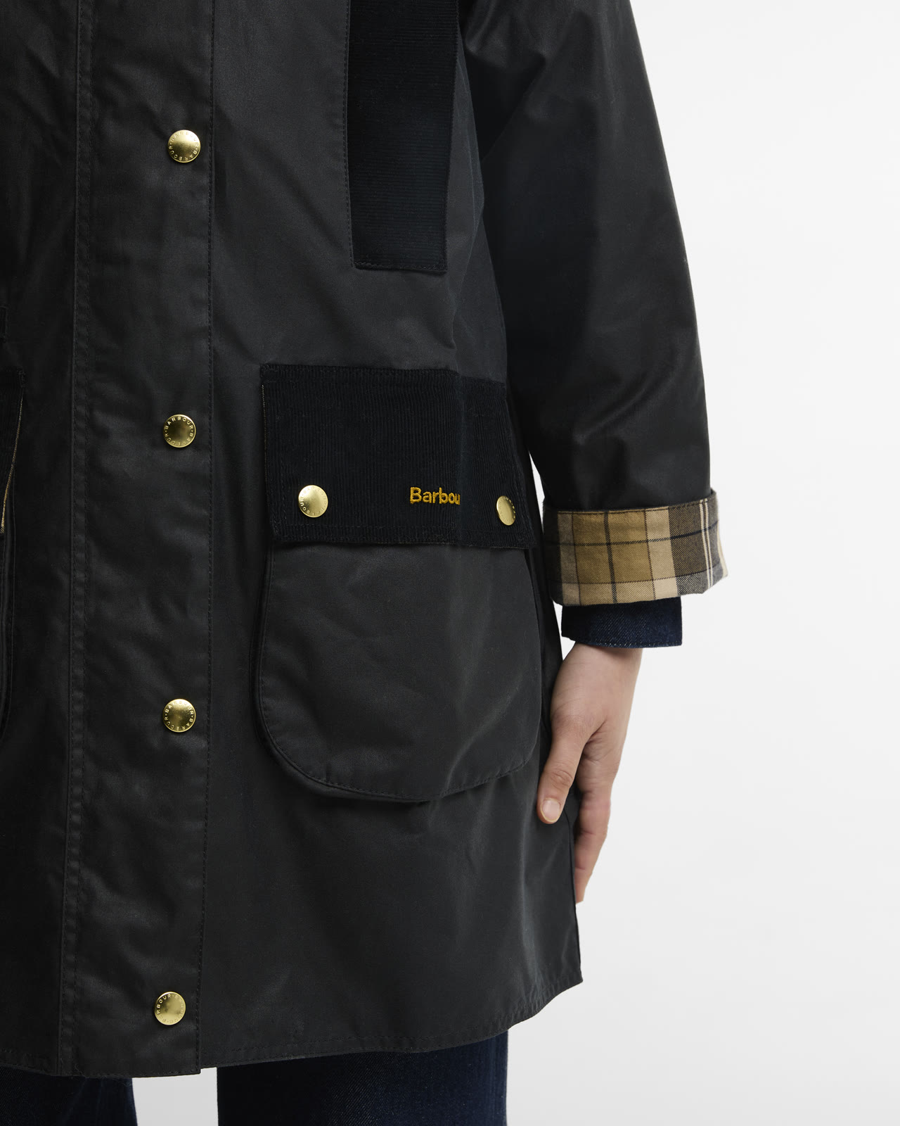 icons-modern-beaufort-wax-jacket-olive-classic-femme-LWX1583NY92_4c_light Icons Modern Beaufort Wax Jacket Navy/Birchwood