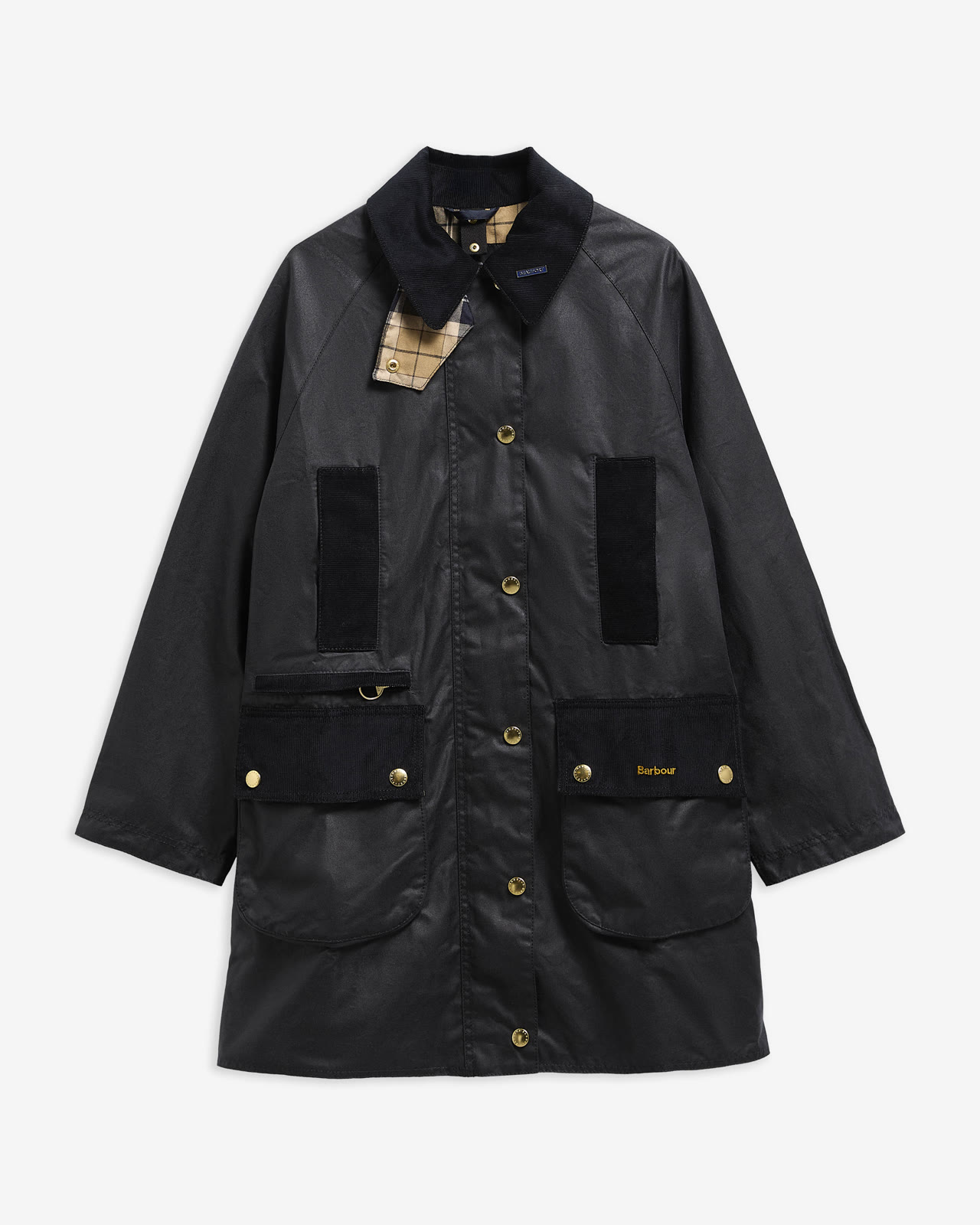 icons-modern-beaufort-wax-jacket-olive-classic-femme-LWX1583NY92_5_light Icons Modern Beaufort Wax Jacket Navy/Birchwood