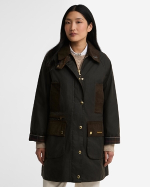 Icons Modern Beaufort Wax Jacket Olive/Classic