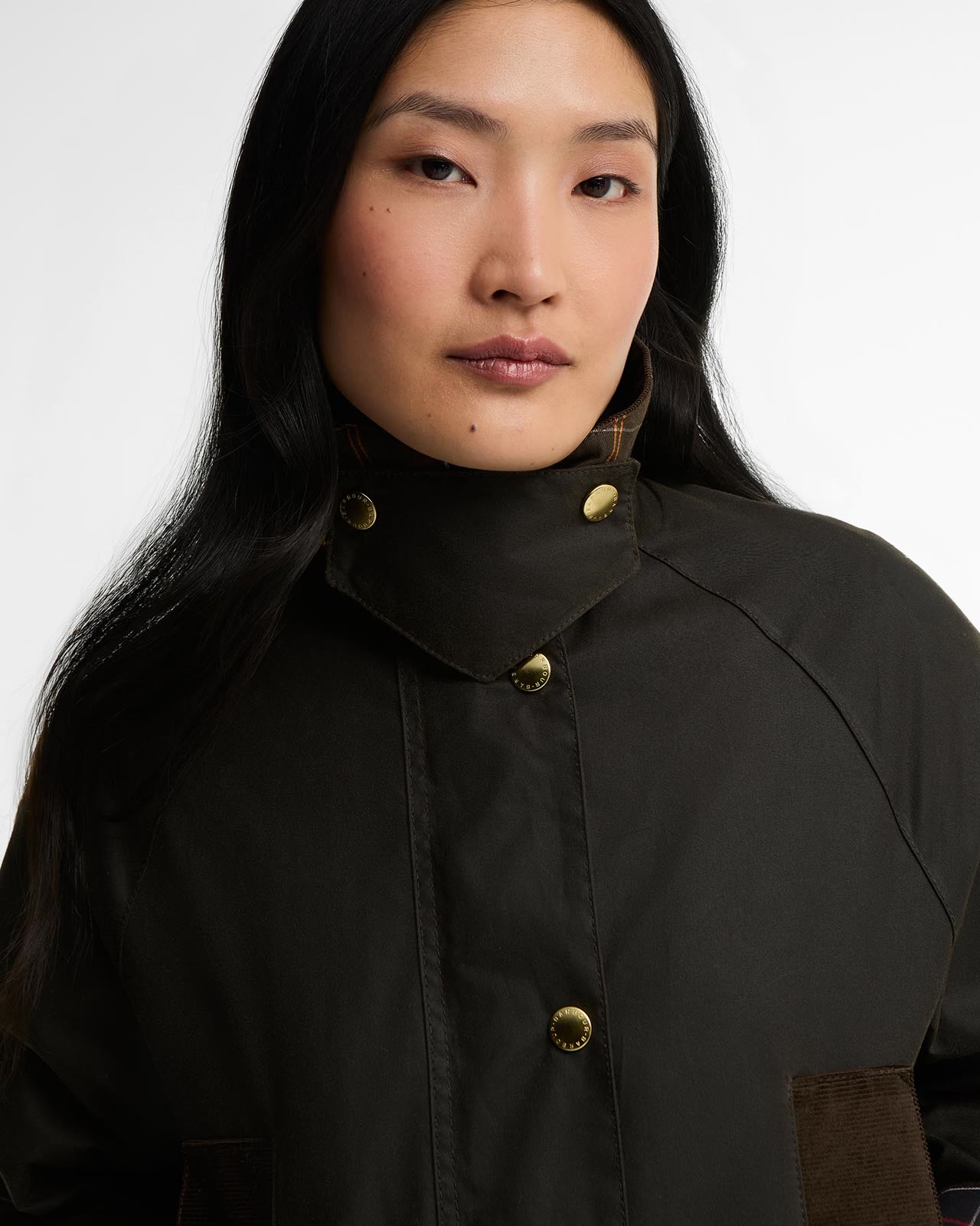 icons-modern-beaufort-wax-jacket-olive-classic-femme-LWX1583OL71_05detaila_light Icons Modern Beaufort Wax Jacket Olive/Classic