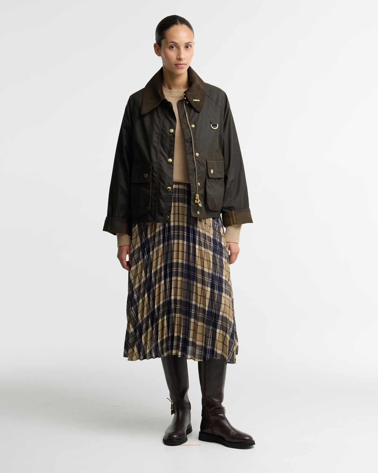 icons-modern-spey-wax-jacket-beech-birchwood-femme-LWX1595OL71_2_light Icons Modern Spey Wax Jacket Olive/Classic