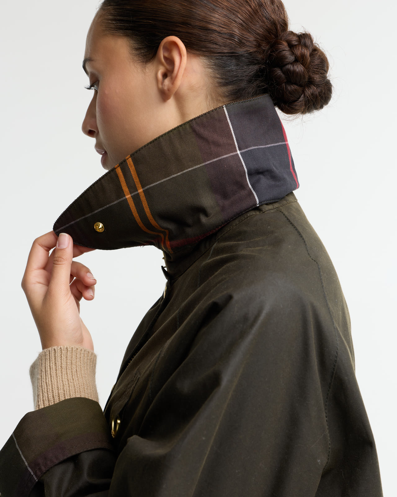 icons-modern-spey-wax-jacket-beech-birchwood-femme-LWX1595OL71_4a_light Icons Modern Spey Wax Jacket Olive/Classic