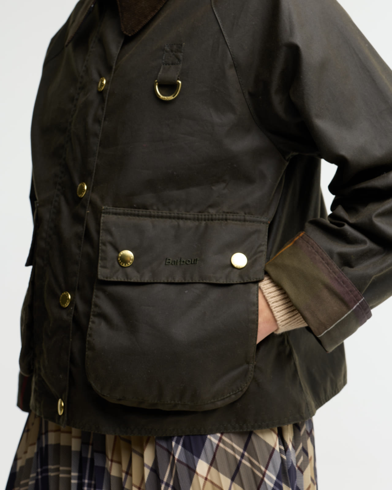 icons-modern-spey-wax-jacket-beech-birchwood-femme-LWX1595OL71_4c_light Icons Modern Spey Wax Jacket Olive/Classic