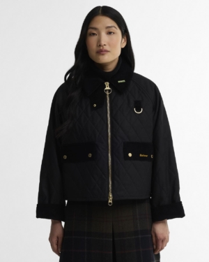 Icons Quilted Spey Wax Jacket Black/Classic - icons-quilted-spey-wax-jacket-black-classic-femme-LWX1580BK71_01front_light.jpg