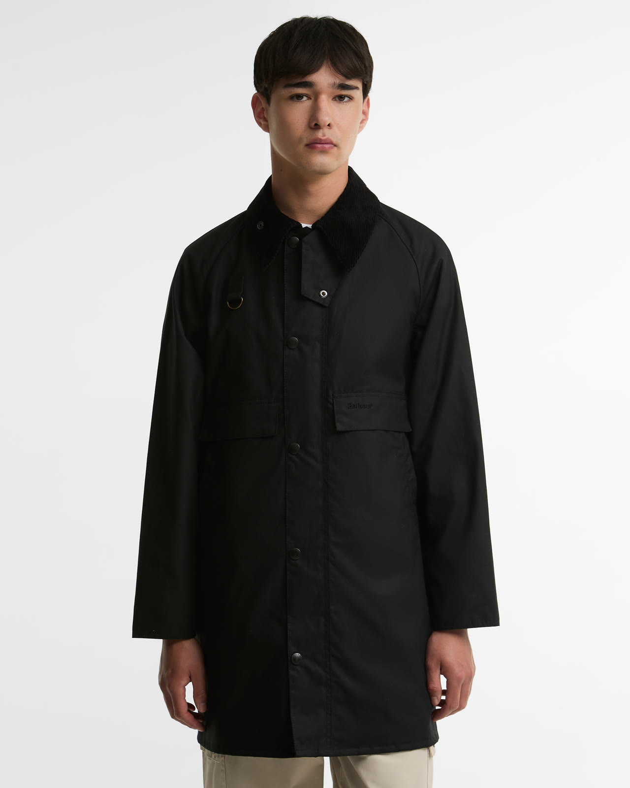 long-spey-wax-jacket-sage-homme-MWX2594BK71_1_light Long Spey Wax Jacket Black