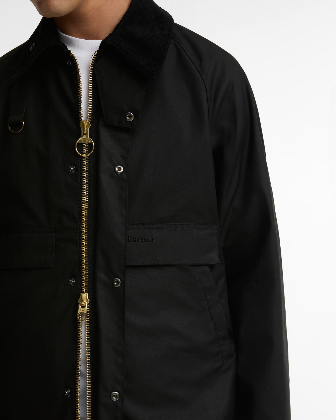 long-spey-wax-jacket-sage-homme-MWX2594BK71_4b_light Long Spey Wax Jacket Black
