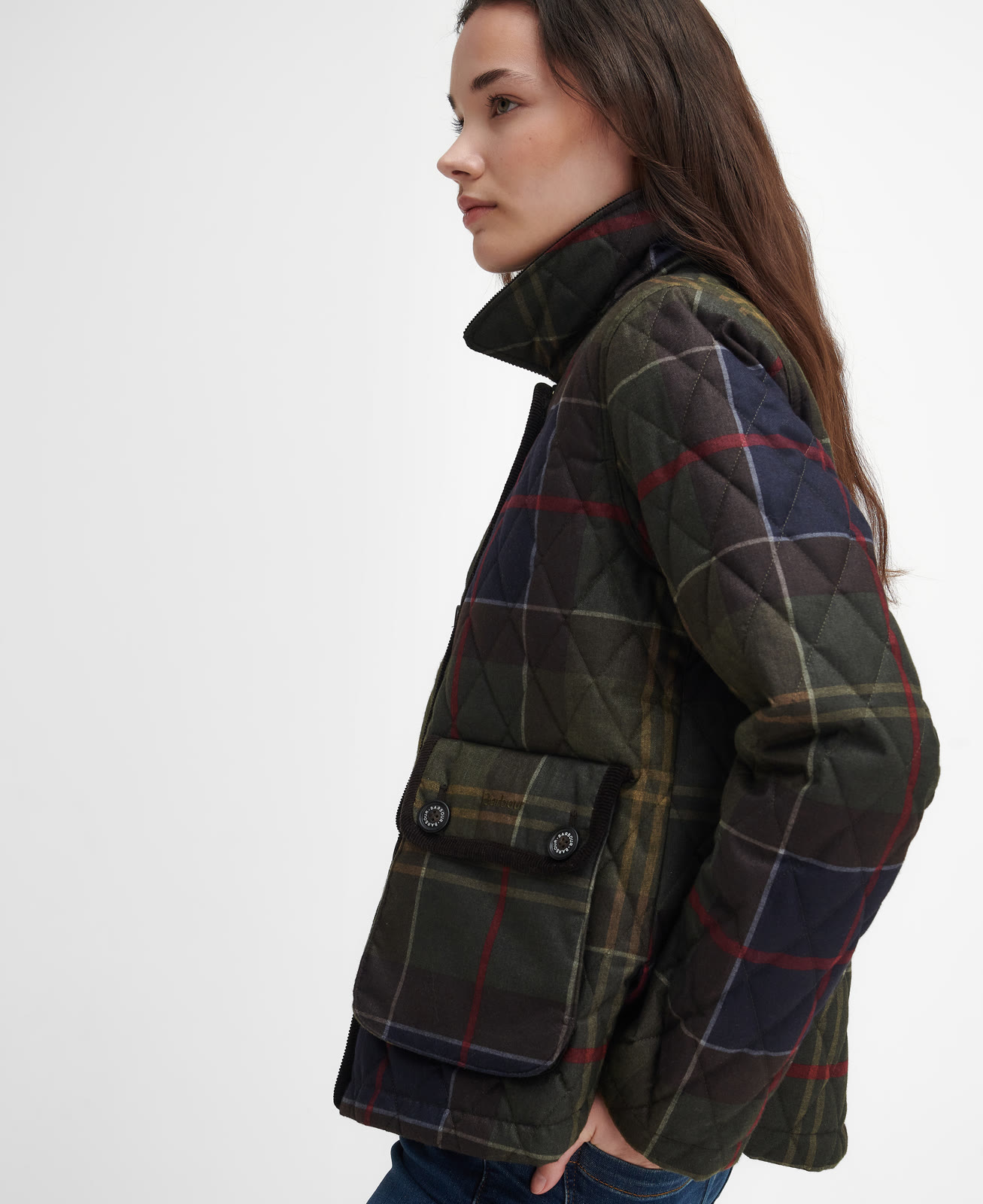 louden-quilted-jacket-classic-tartan-femme-LQU1767TN14_05detailc_light Louden Quilted Jacket Classic Tartan