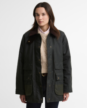 Modern Border Wax Jacket Sage/Classic
