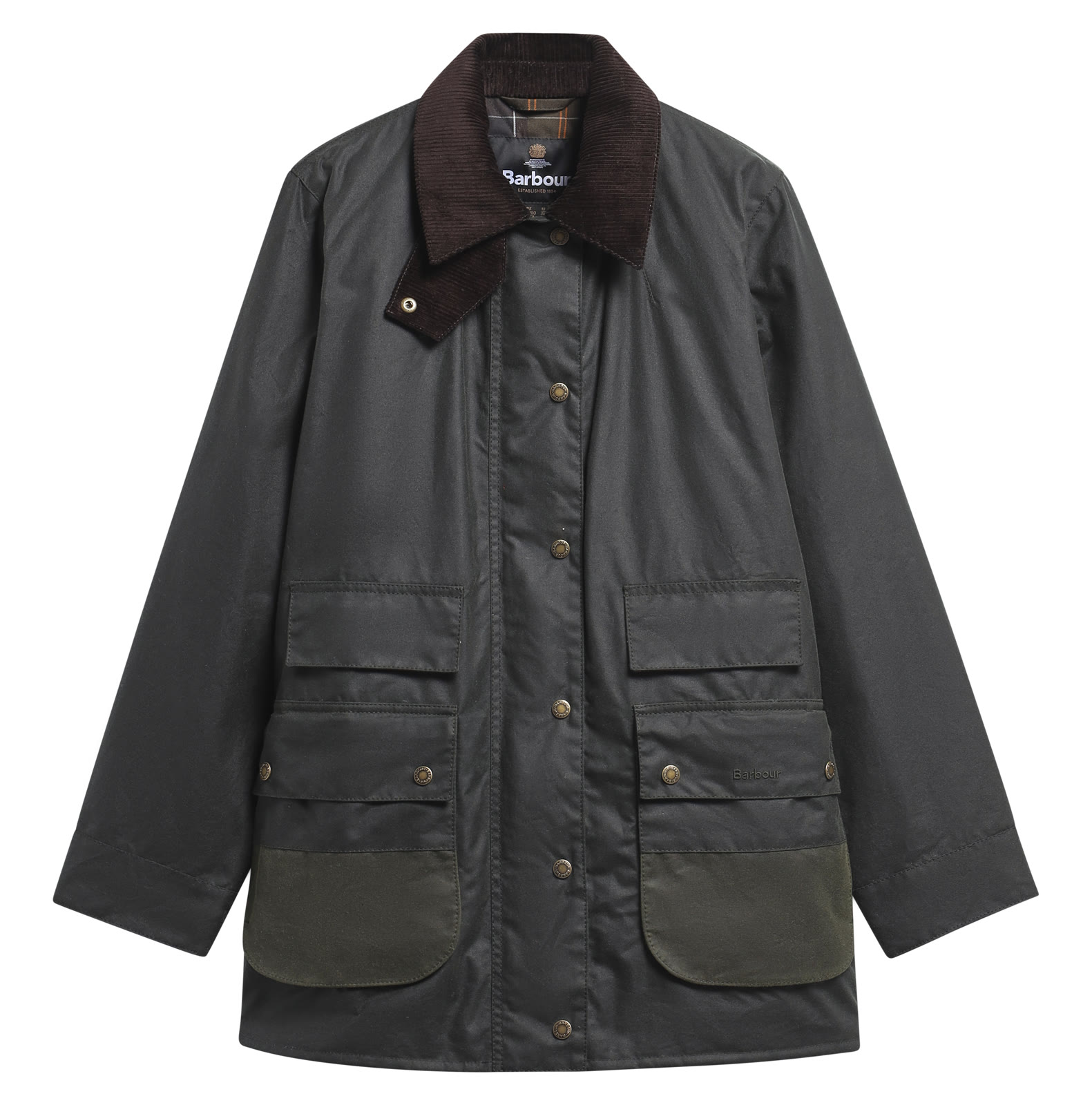 modern-border-wax-jacket-sage-classic-femme-LWX1591SG51_3p_light Modern Border Wax Jacket Sage/Classic