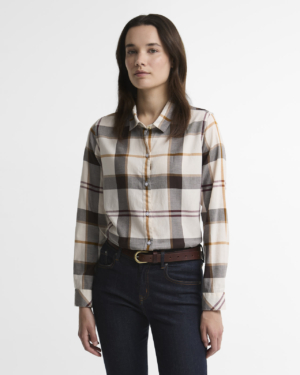 Moorland Shirt Ecru Muted Tartan