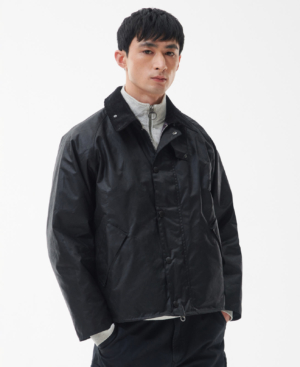 Os Transport Wax Jacket Black