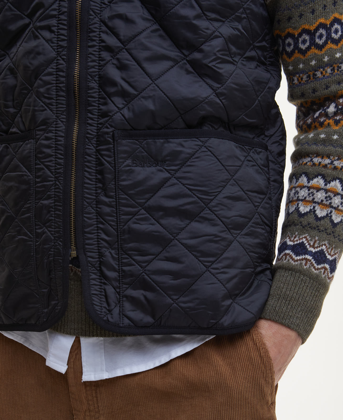 polarquilt-waistcoat-zip-in-liner-olive-homme-MLI0002BK91_05detailb_light Polarquilt Waistcoat/Zip-In Liner Black