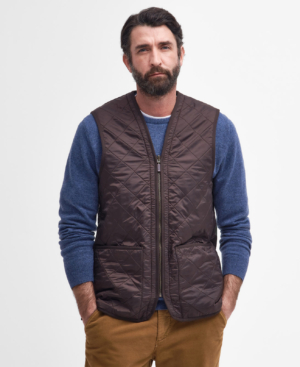 Polarquilt Waistcoat/Zip-In Liner Dark Brown