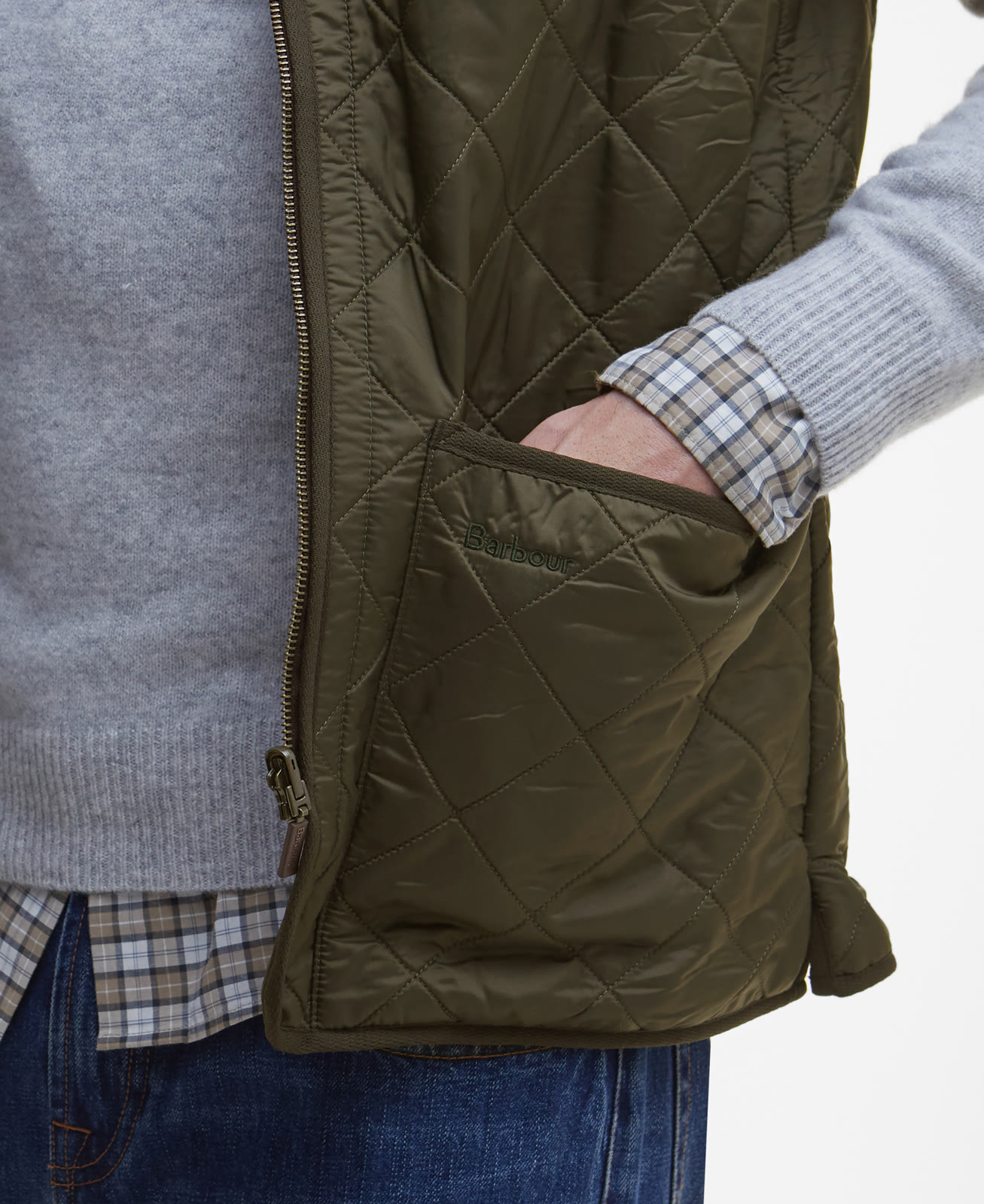 polarquilt-waistcoat-zip-in-liner-olive-homme-MLI0002OL91_05detailb_light Polarquilt Waistcoat/Zip-In Liner Olive