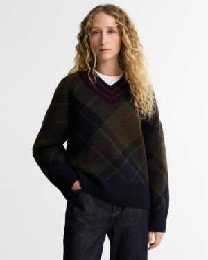 Shae Knitted Jumper Shadow Classic Tartan
