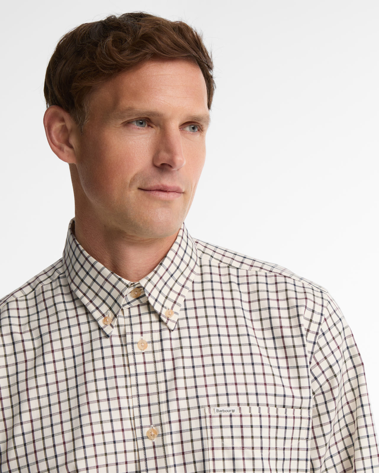 sporting-tattersall-regular-fit-shirt-dark-bordeaux-homme-MSH0002RE86_4a_light Sporting Tattersall Regular Fit Shirt Dark Bordeaux