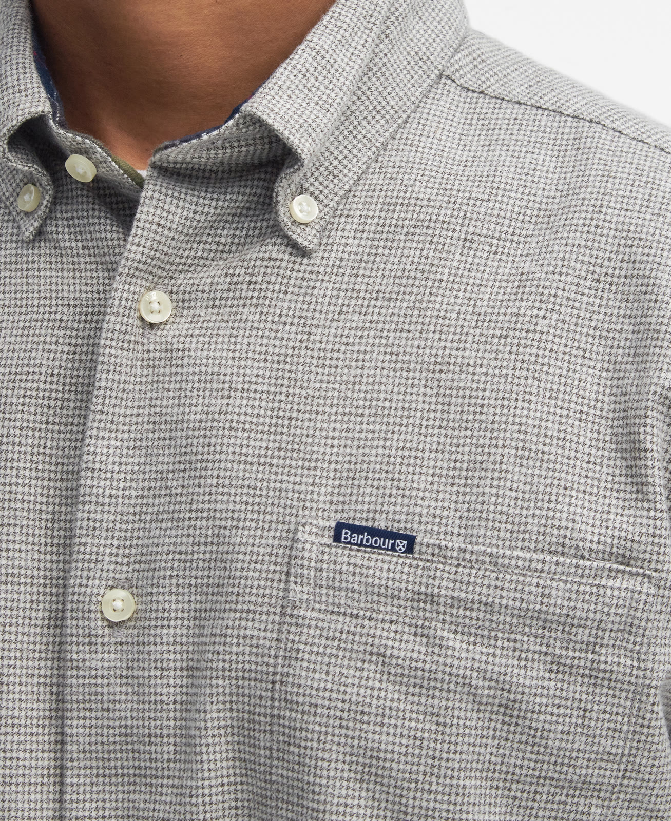 turner-tailored-houndstooth-shirt-olive-homme-MSH5367OL51_05detailb_light Turner Tailored Houndstooth Shirt Olive