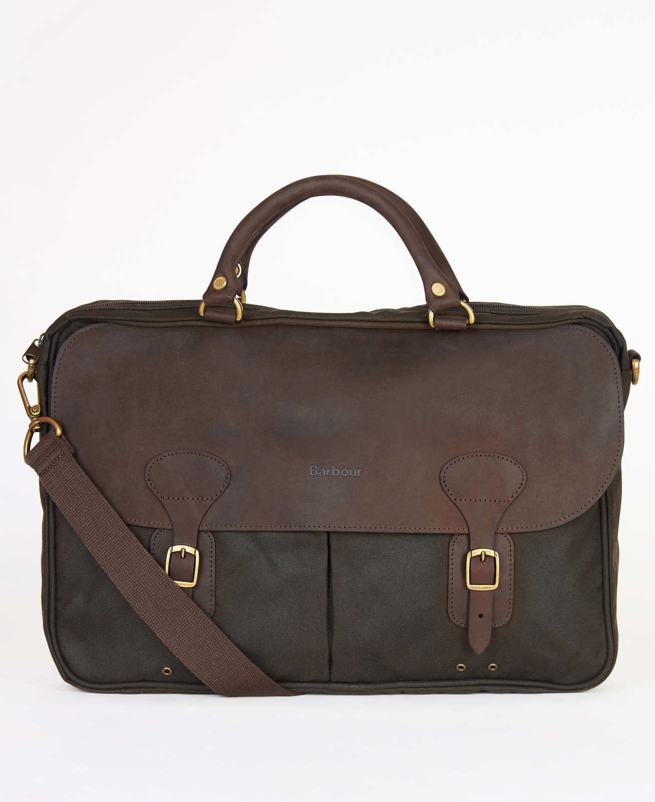 wax-leather-briefcase-olive-unisex-UBA0004OL71_02flat_light Wax Leather Briefcase Olive