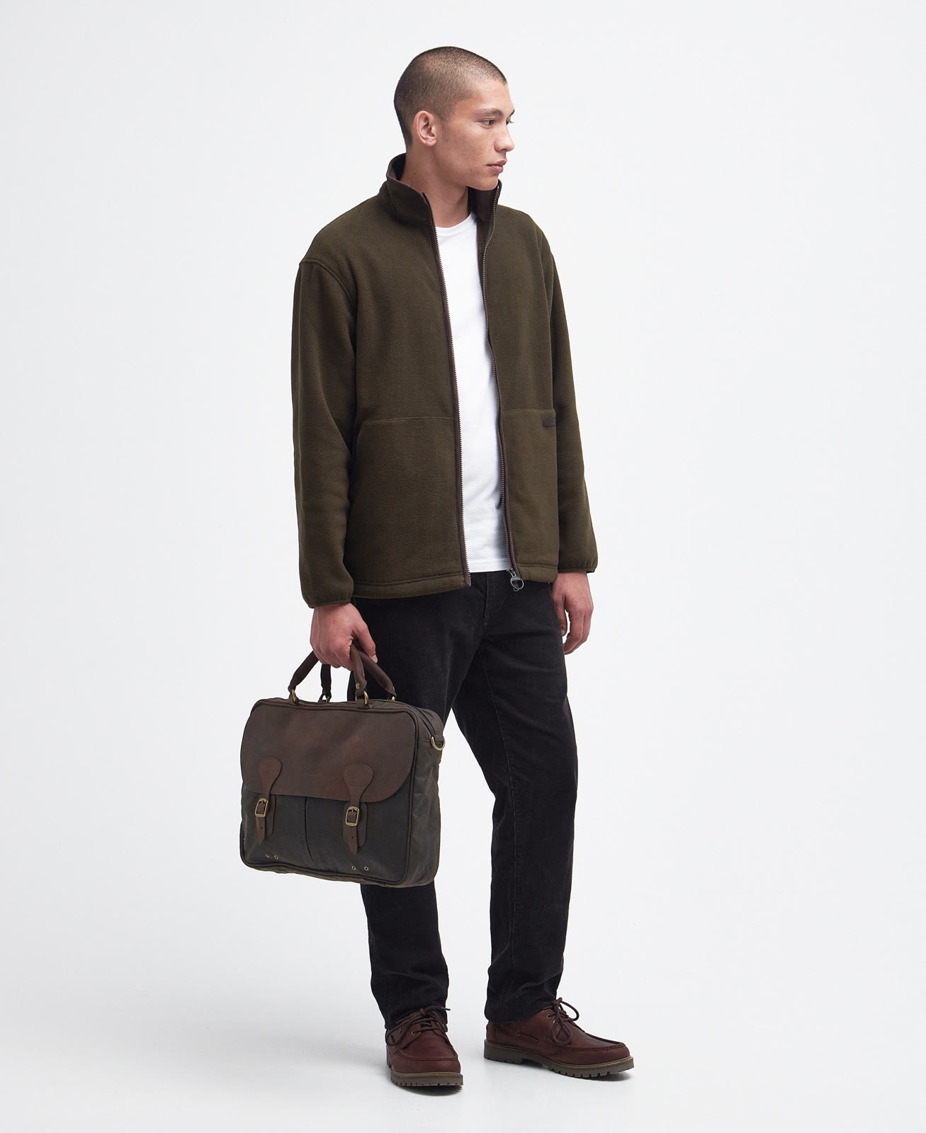 wax-leather-briefcase-olive-unisex-UBA0004OL71_03getthelook_light Wax Leather Briefcase Olive
