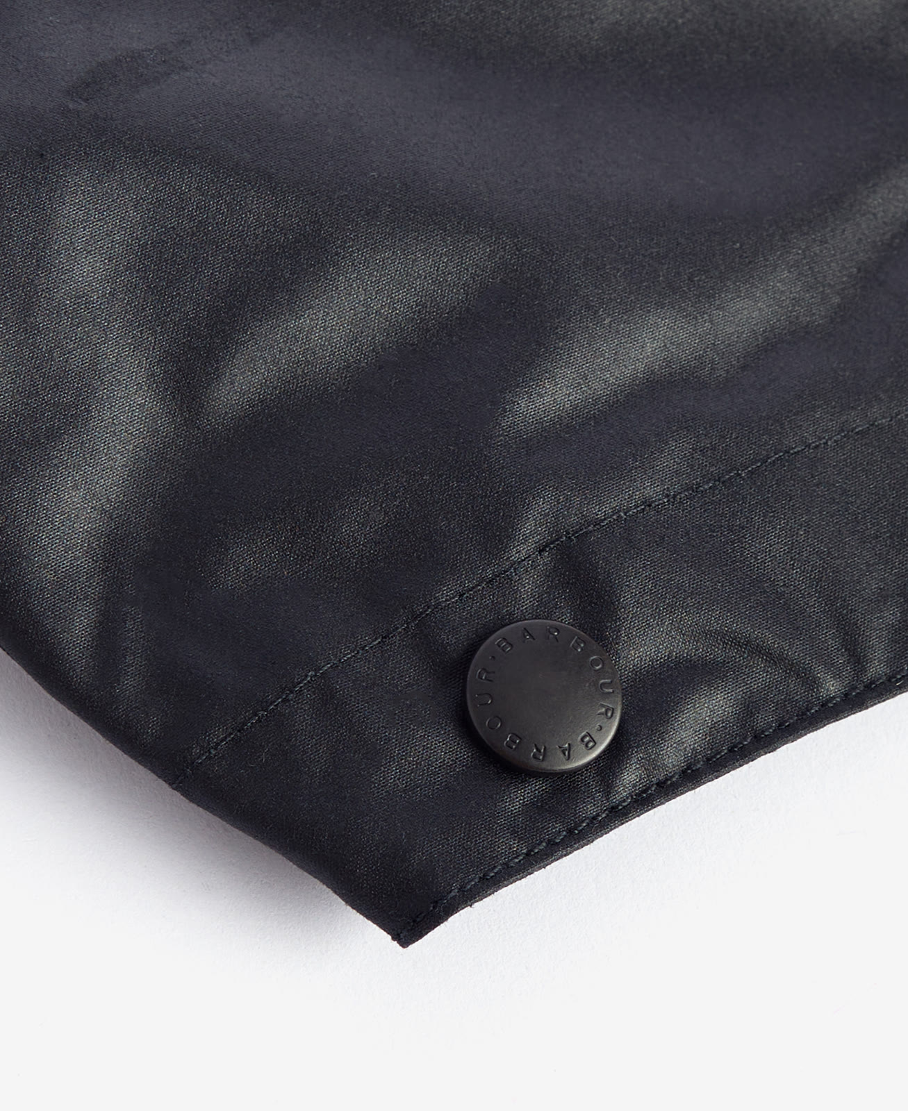 waxed-cotton-plain-hood-sage-homme-MHO0035BK91_03detailb_light Waxed Cotton Plain Hood Black