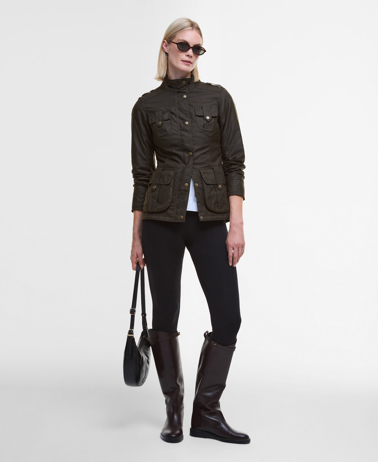 winter-defence-wax-jacket-olive-classic-femme-LWX1066OL51_03getthelook_light Winter Defence Wax Jacket Olive/Classic