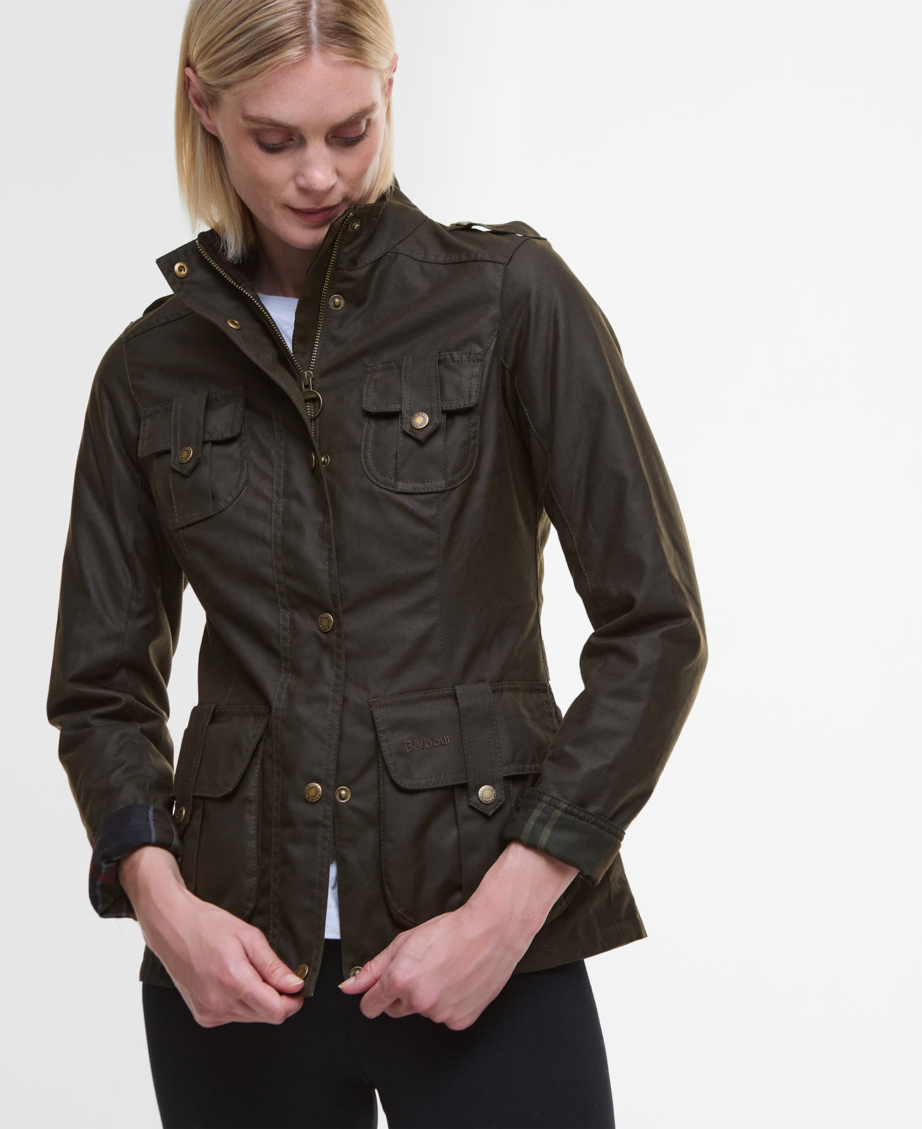 winter-defence-wax-jacket-olive-classic-femme-LWX1066OL51_05detaila_light Winter Defence Wax Jacket Olive/Classic
