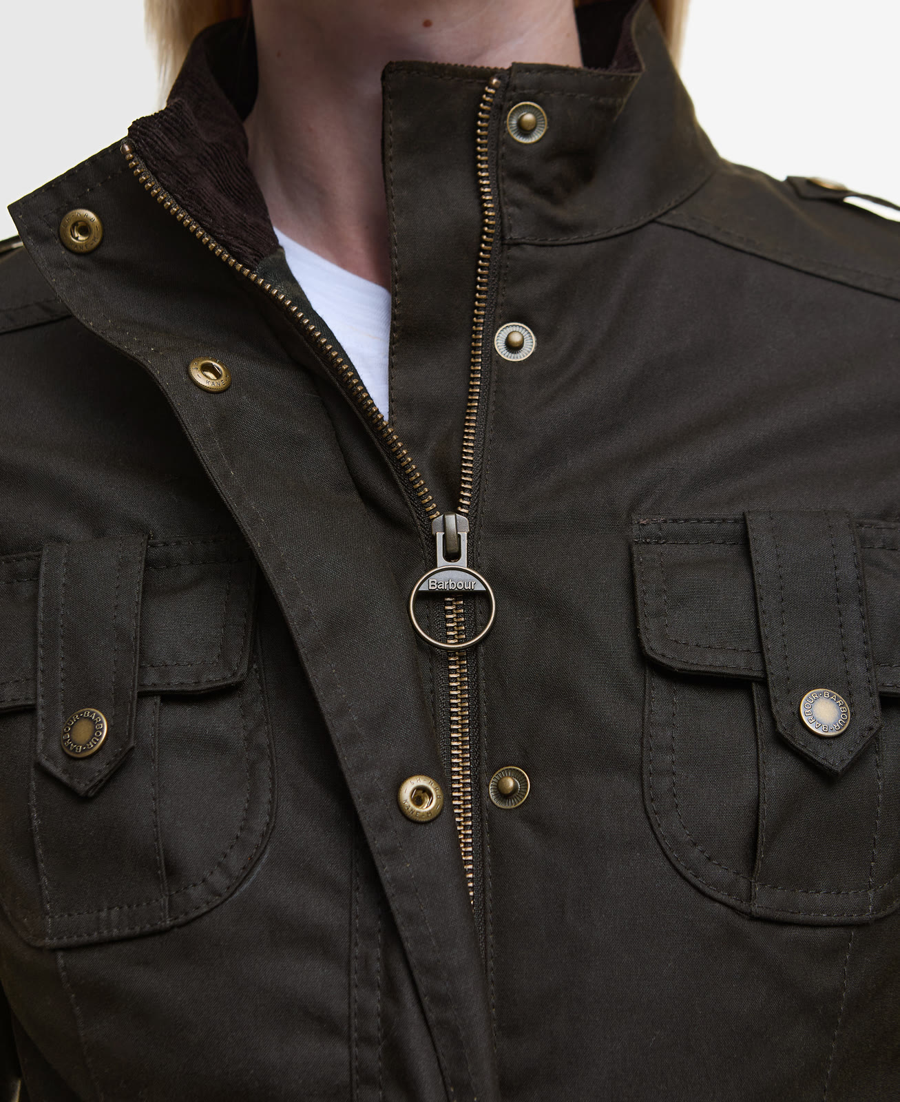 winter-defence-wax-jacket-olive-classic-femme-LWX1066OL51_05detailc_light Winter Defence Wax Jacket Olive/Classic